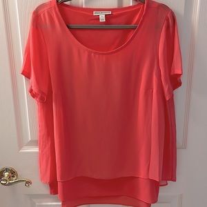 Dana Buchman ‘flown’ Coral Blouse